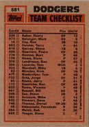 1983 Topps Dodgers Team Leaders - Pedro Guerrero/Fernando Valenzuela