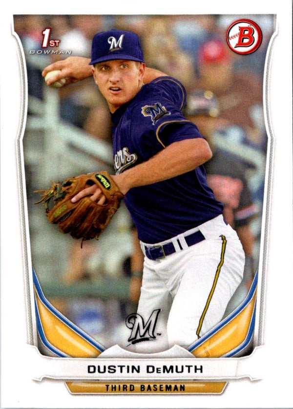 2014 Bowman Draft Picks & Prospects Dustin DeMuth #DP125