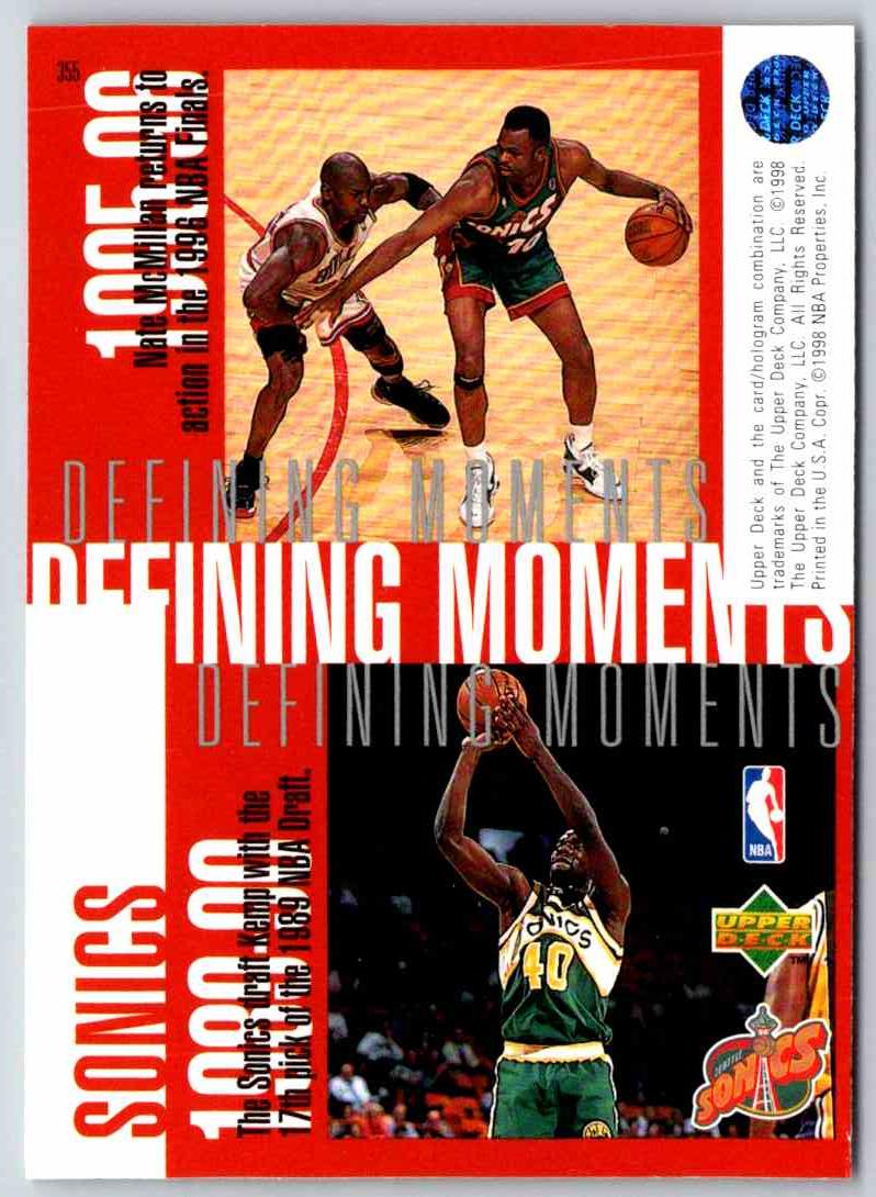 1995 Upper Deck Seattle SuperSonics