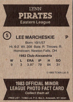 1983 TCMA Lynn Pirates Lee Marcheskie #5
