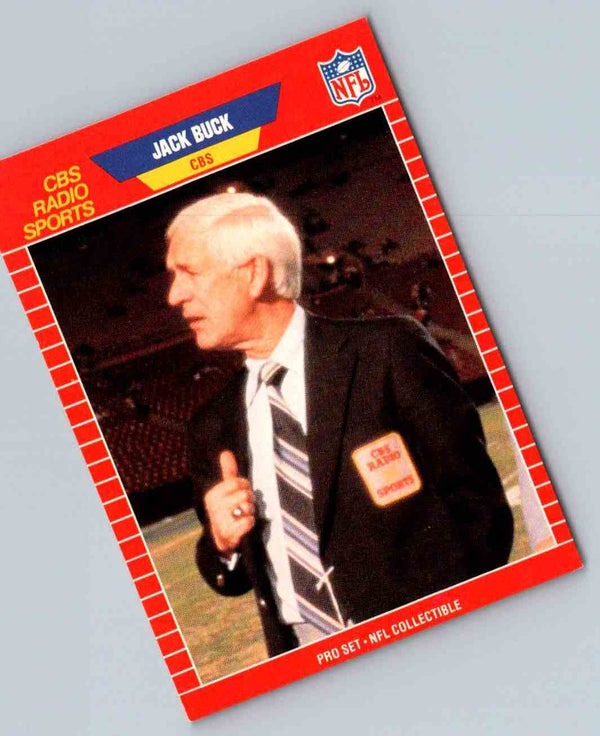 1989 NFL Proset Jack Buck #11
