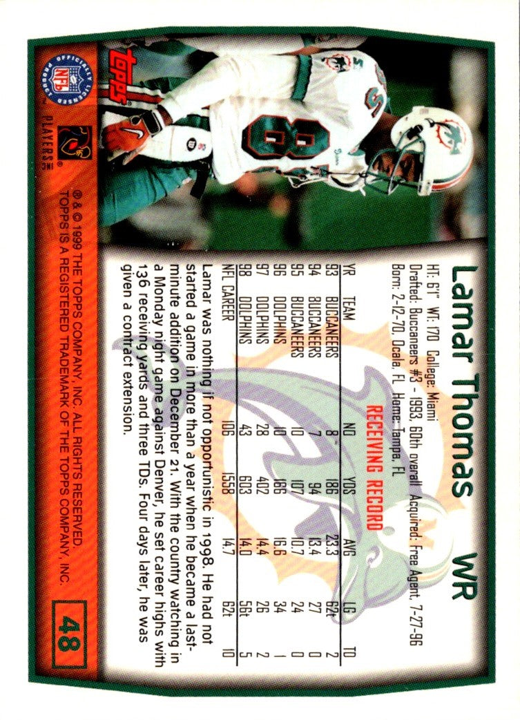 1999 Topps Lamar Thomas