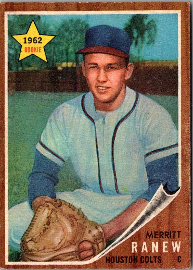 1962 Topps Merritt Ranew