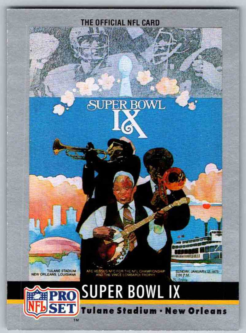 1990 Pro Set Super Bowl Collectibles Super Bowl IX