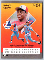 1991 Fleer Ultra Marquis Grissom #204