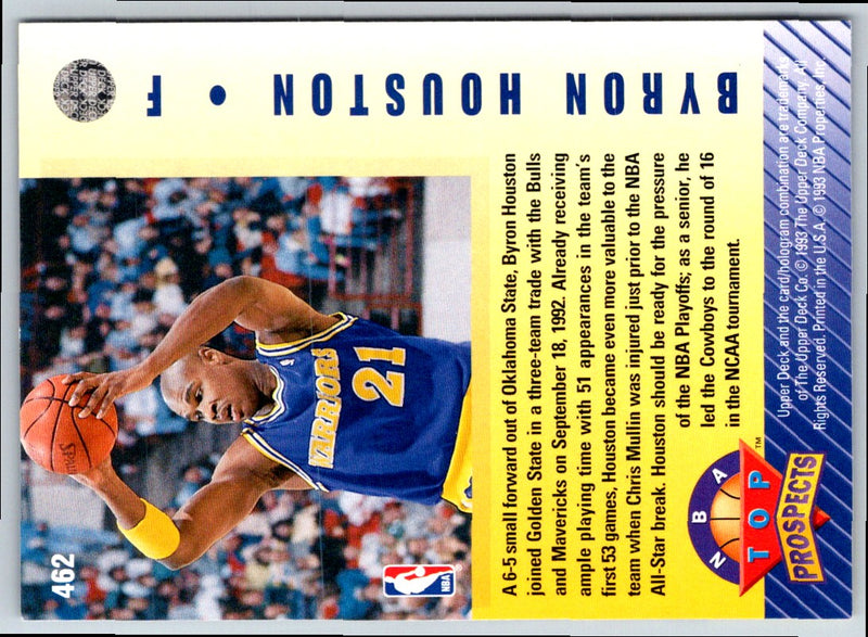 1992 Upper Deck Byron Houston