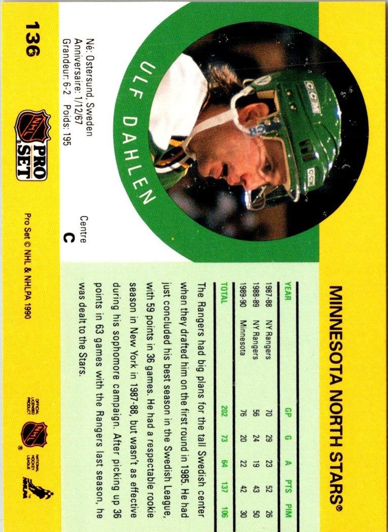 1990 Pro Set Ulf Dahlen