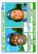 1983 Topps Dodgers Team Leaders - Pedro Guerrero/Fernando Valenzuela