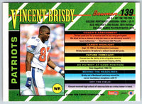 1993 Bowman Football Vincent Brisby #139