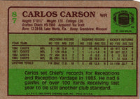1984 Topps Carlos Carson #87