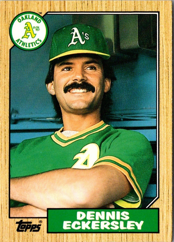 1987 Topps Traded Dennis Eckersley #31T