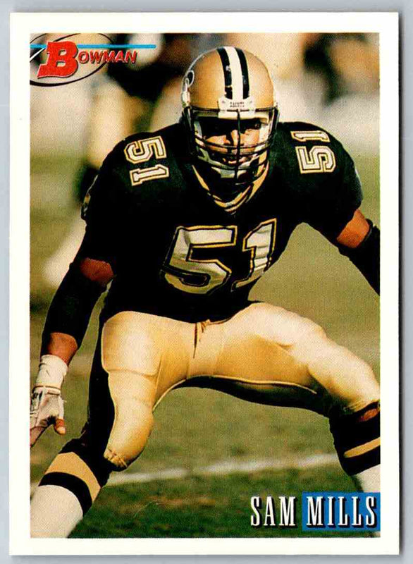 1993 Bowman Football Sam Mills #90