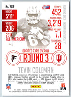 2015 Panini Prestige Extra Points Blue Tevin Coleman #289