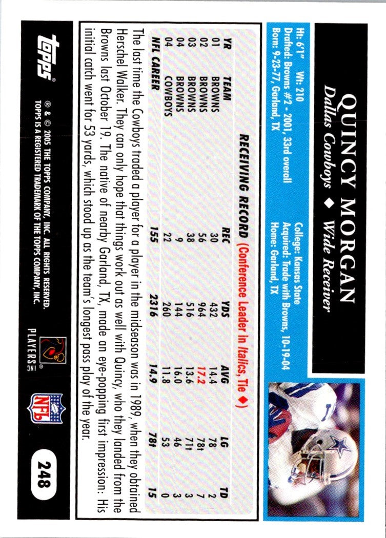 2005 Topps Quincy Morgan