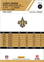 2012 Score Lance Moore #25