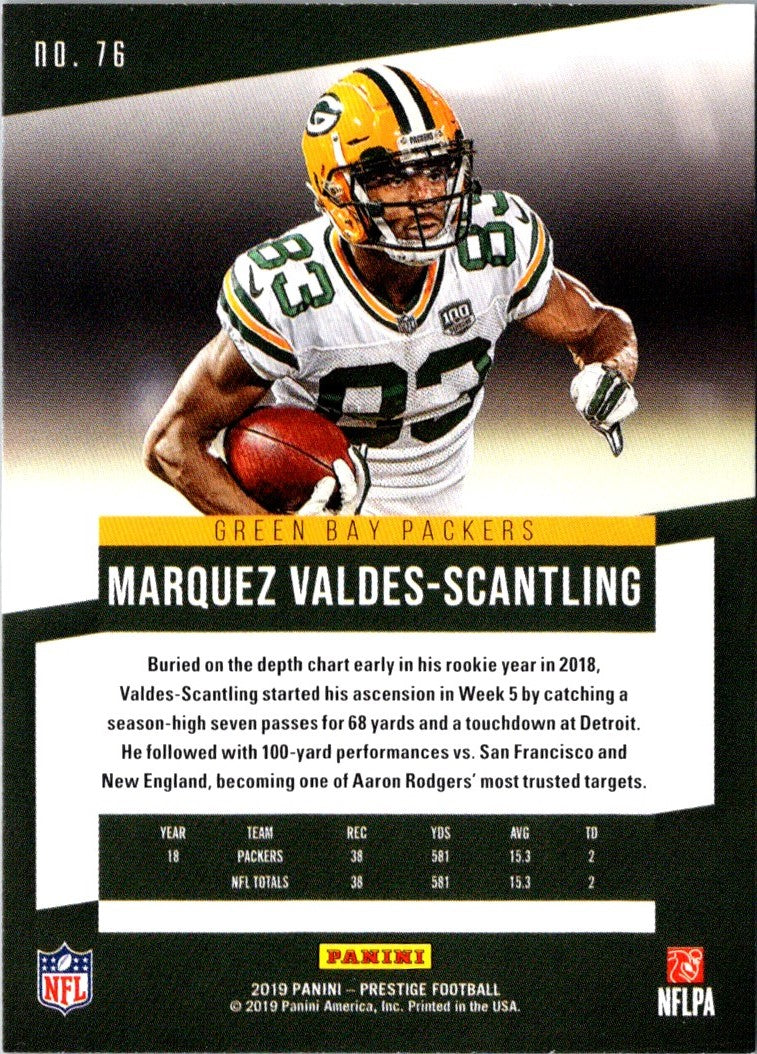 2019 Panini Prestige Marquez Valdes-Scantling