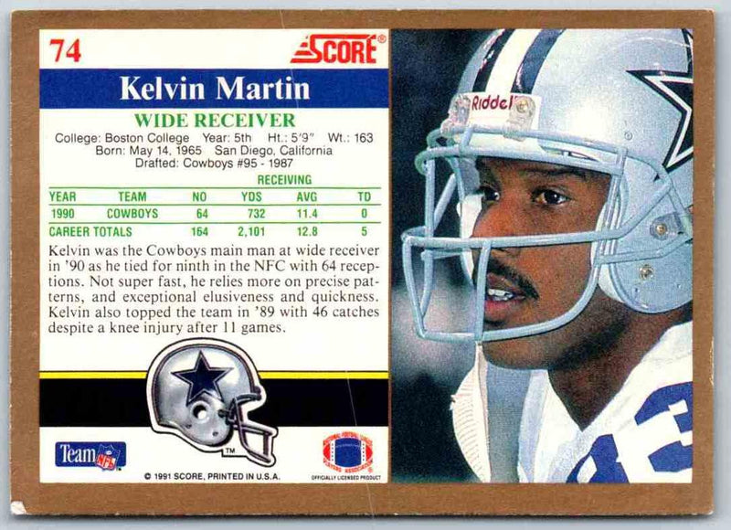 1991 Score Kelvin Martin