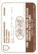 1981 TCMA El Paso Diablos John Skorochocki
