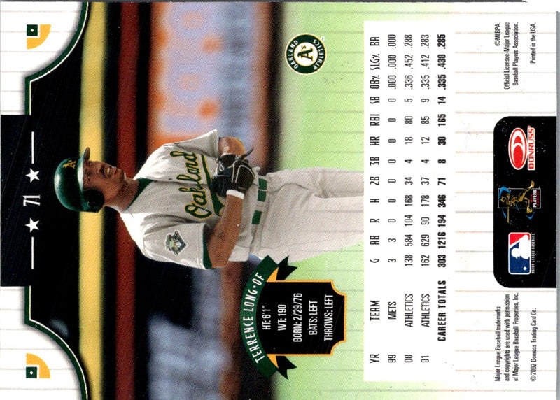 2002 Donruss Terrence Long