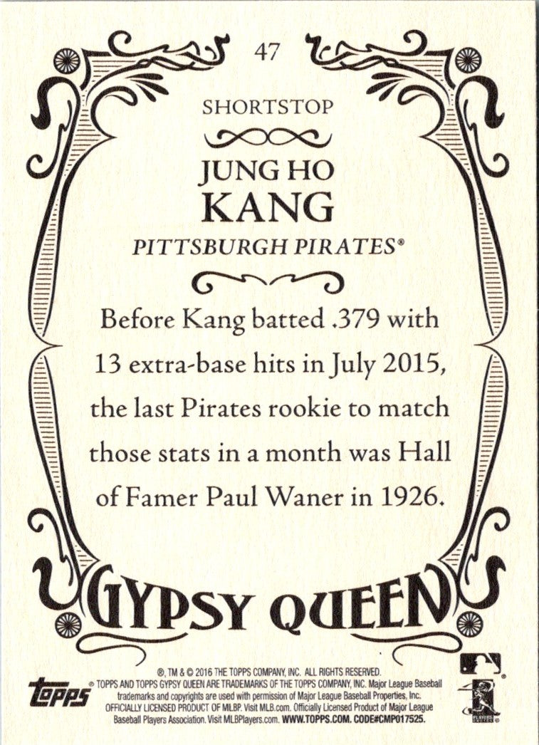 2016 Topps Gypsy Queen Jung Ho Kang