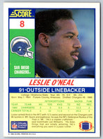 1990 Score Leslie O'Neal #8