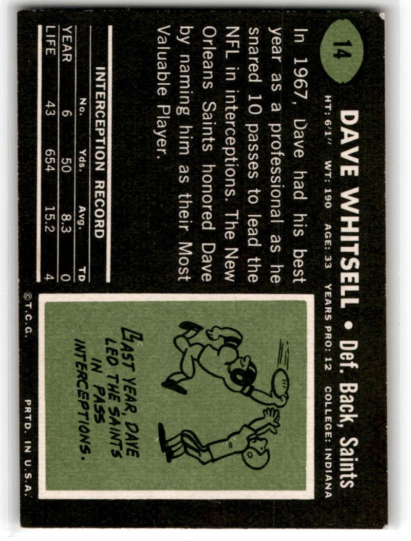 1969 Topps Dave Whitsell