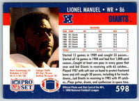 1990 Proset Lionel Manuel #598