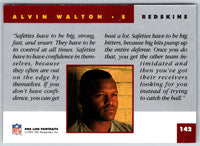 1991 Pro Line Portraits Alvin Walton #142