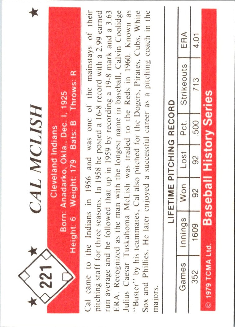 1979 TCMA 50's Cal McLish