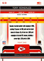 2006 Donruss Gridiron Gear Tony Gonzalez #53