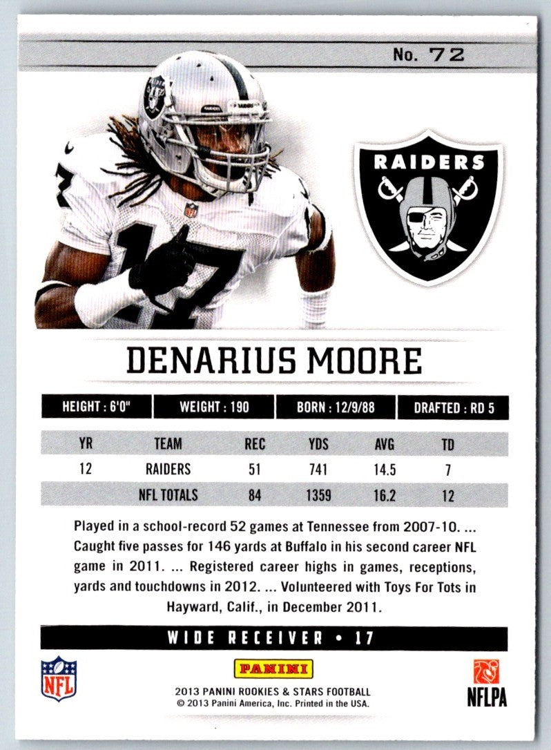 2013 Panini Rookies & Stars Denarius Moore