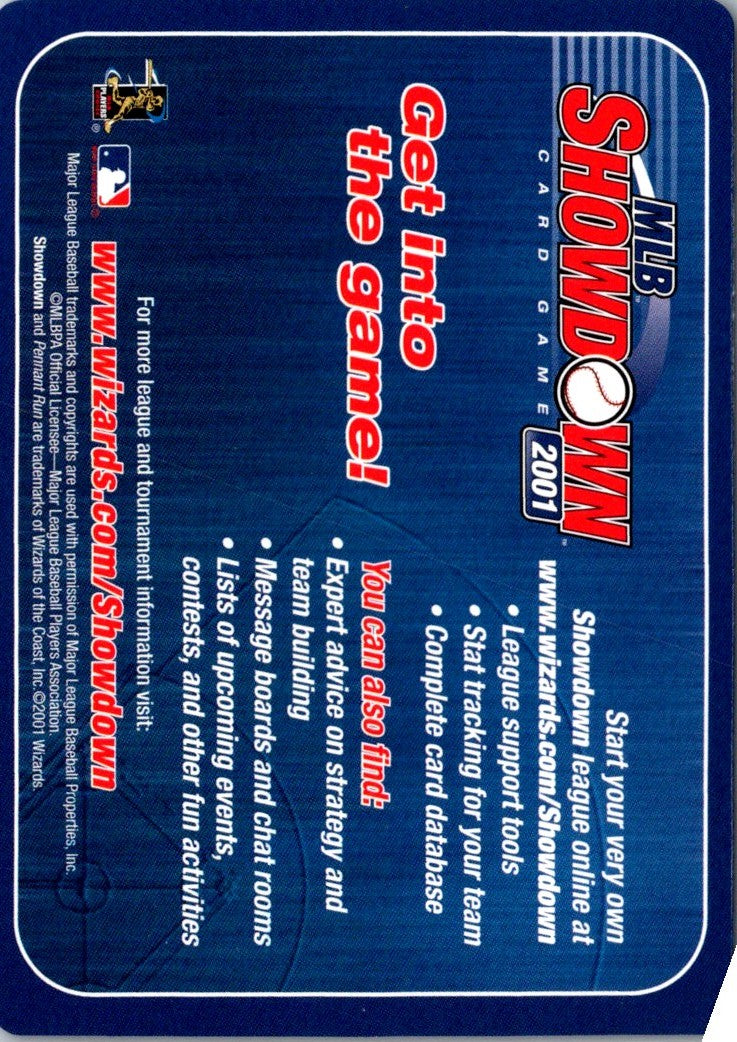 2001 MLB Showdown Pennant Run Checklist Checklist Checklist 2 of 3