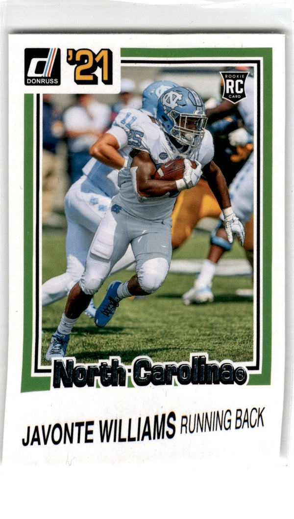 2021 Panini Chronicles Draft Picks Javonte Williams #48