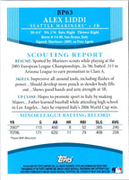 2008 Bowman Prospects Alex Liddi #BP63