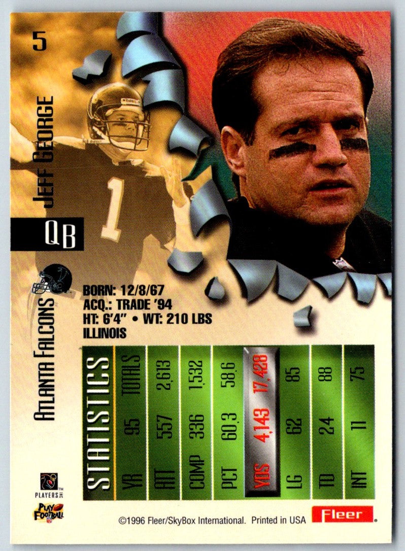1996 Metal Universe Jeff George