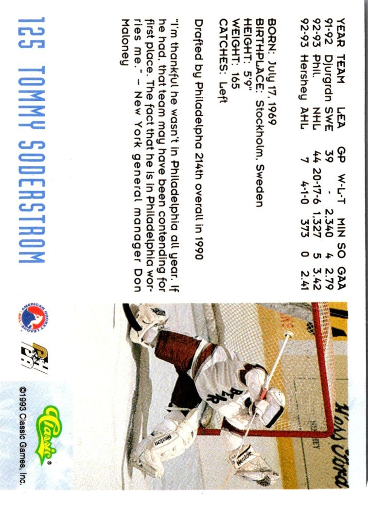 1993 Classic Tommy Soderstrom