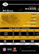 2007 Playoff Contenders Derrick Mason