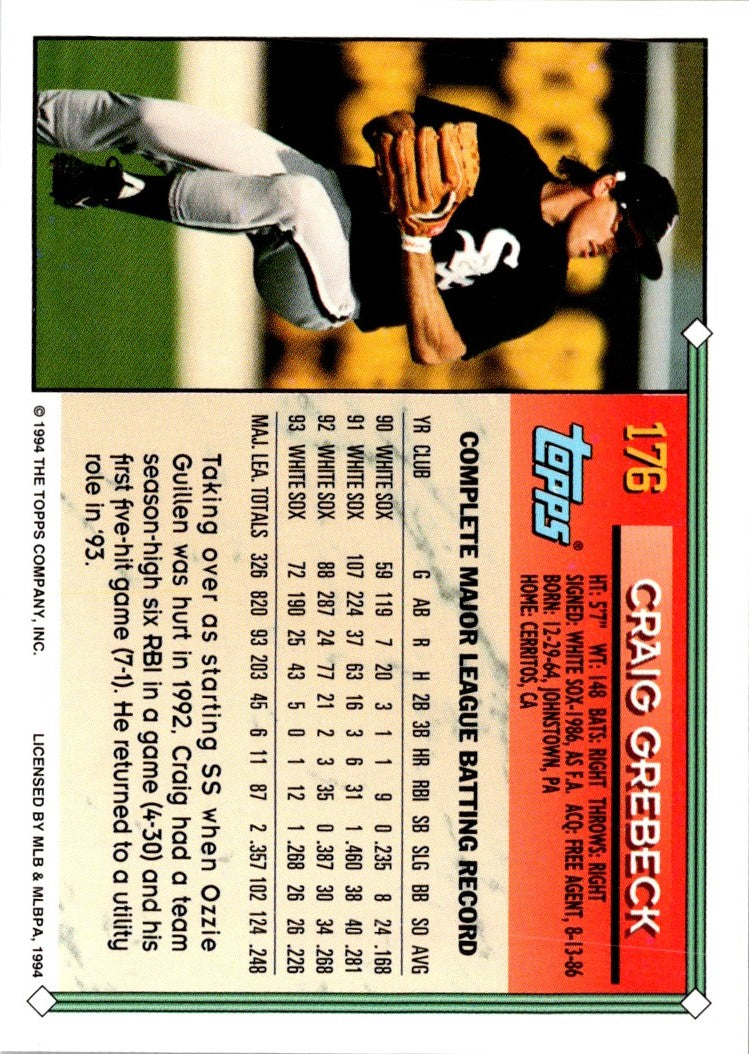 1994 Topps Craig Grebeck