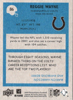 2009 Upper Deck Reggie Wayne #86