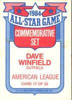 1985 Topps Glossy All-Stars Dave Winfield #17