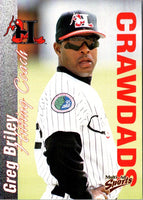 2000 Multi-Ad Hickory Crawdads Greg Briley #3