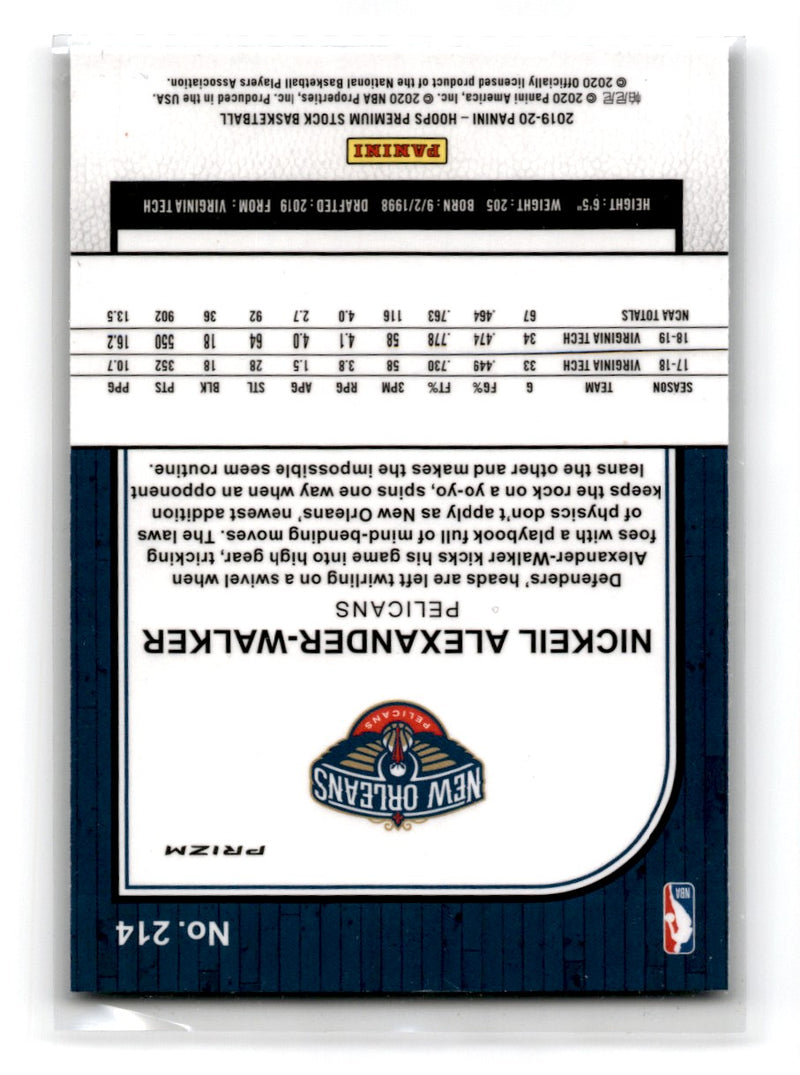 2019 Panini Absolute Memorabilia Nickeil Alexander-Walker