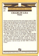 1985 Donruss Charlie Lea
