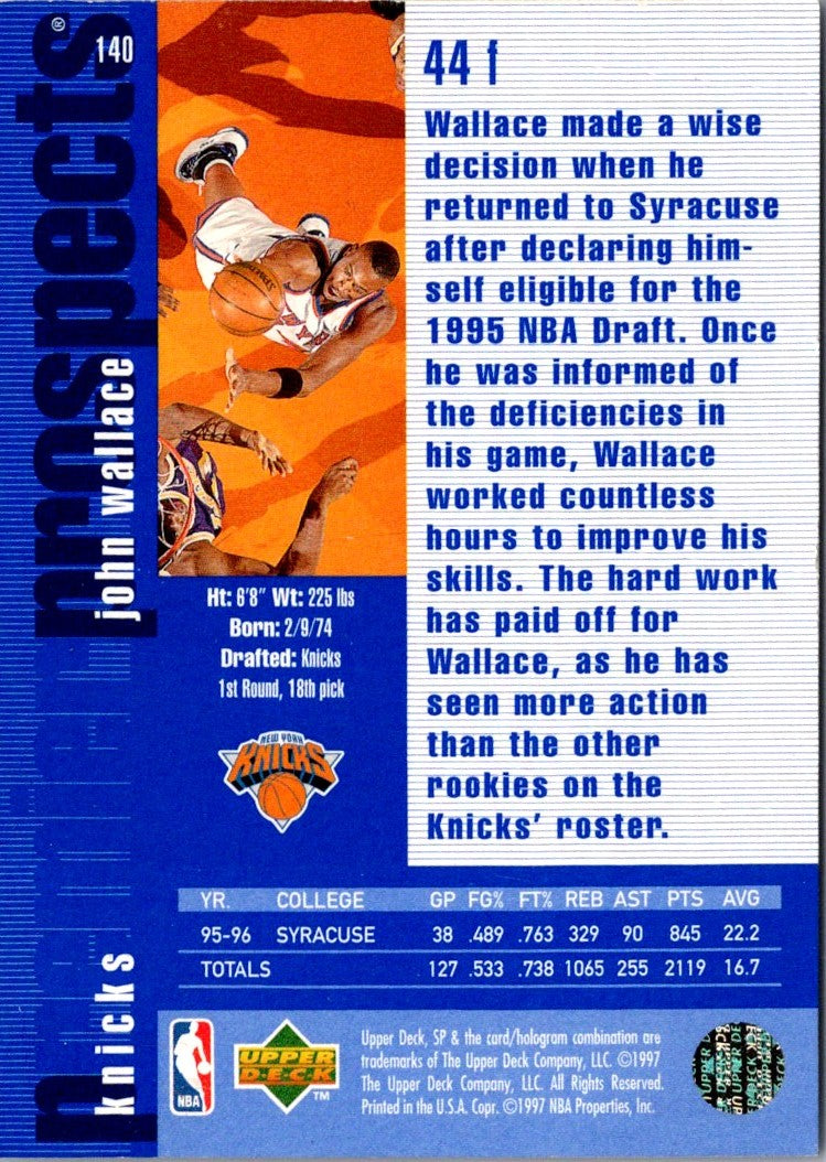 1996 SP John Wallace