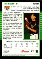2005 Bowman Chrome Draft Picks & Prospects Ian Snell #BDP161