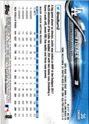 2018 Topps Chrome Justin Turner