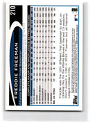 2012 Topps Opening Day Freddie Freeman