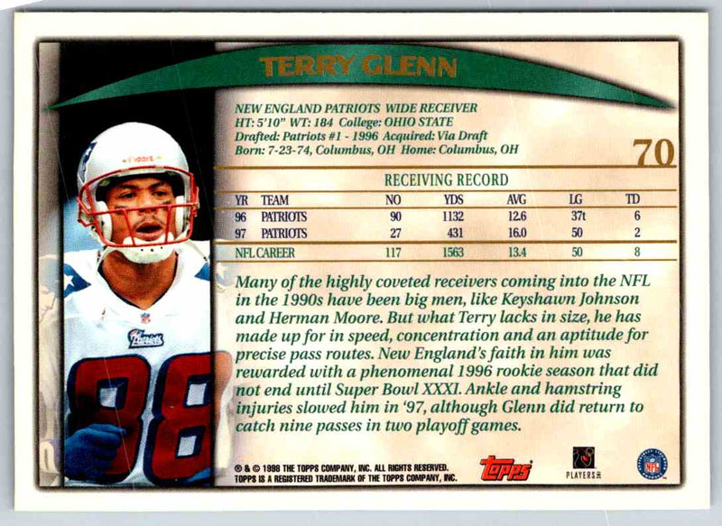 1998 Topps Terry Glenn