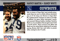 1990 Pro Set Super Bowl MVP Collectibles Harvey Martin/Randy White #12