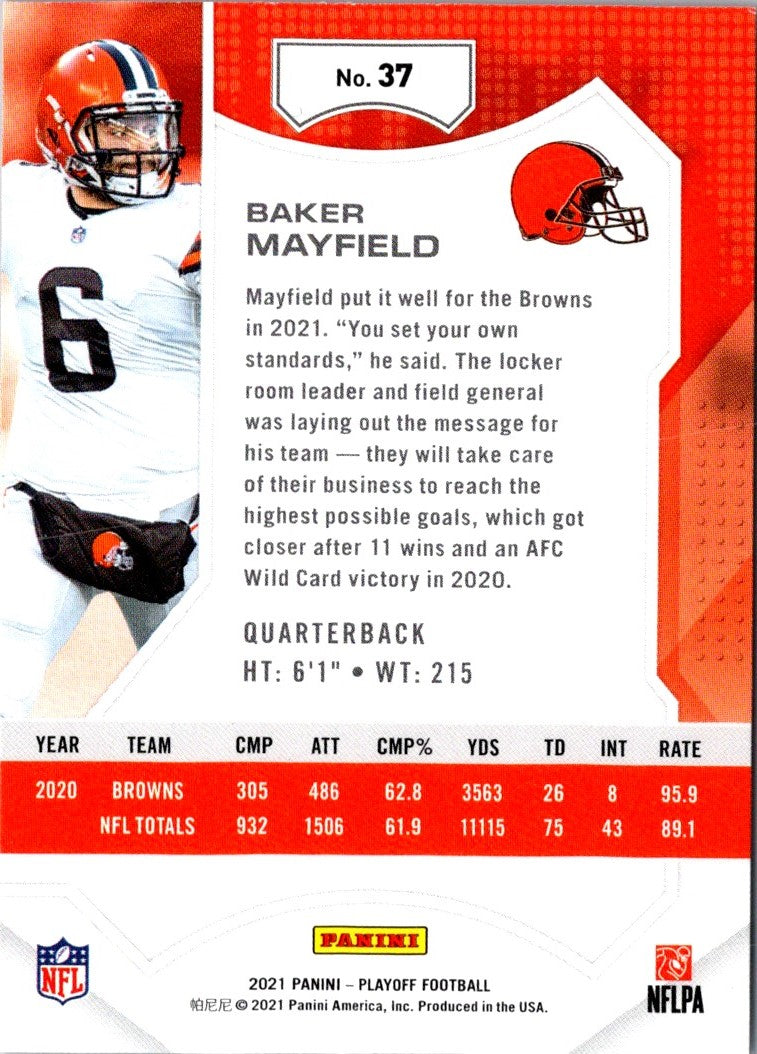 2021 Panini Playoff Baker Mayfield